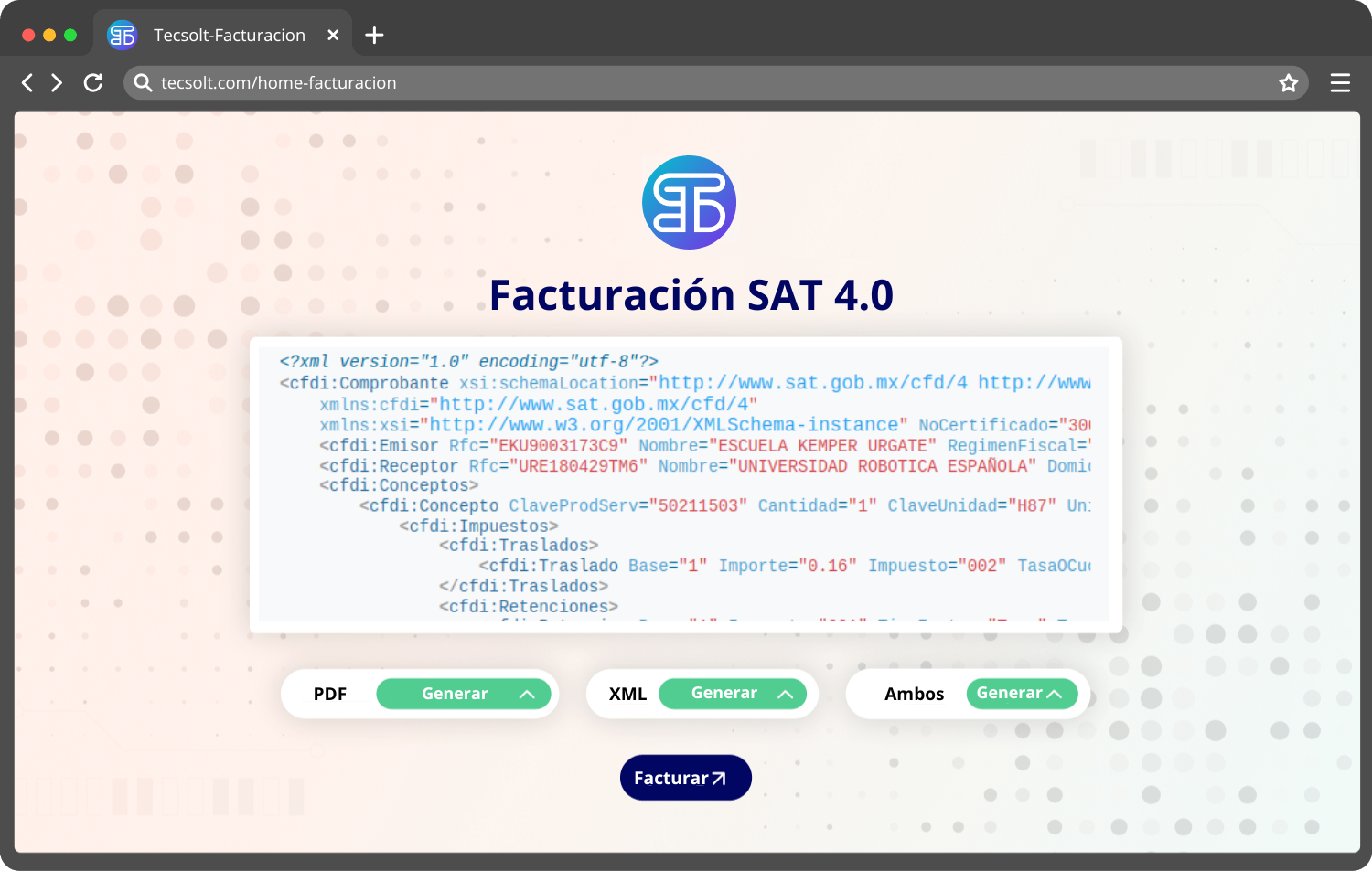 Facturacion tecsolt